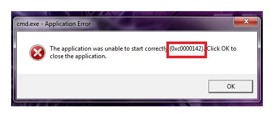 windows error 0xc0000142