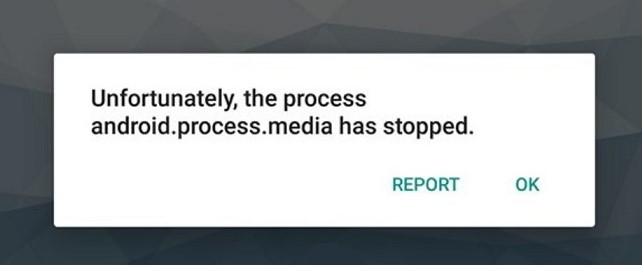 android.process.media has stopped