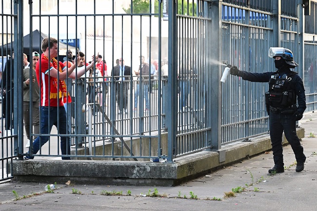 Chaos in Europa League as Fans Clash Inside French Stadium